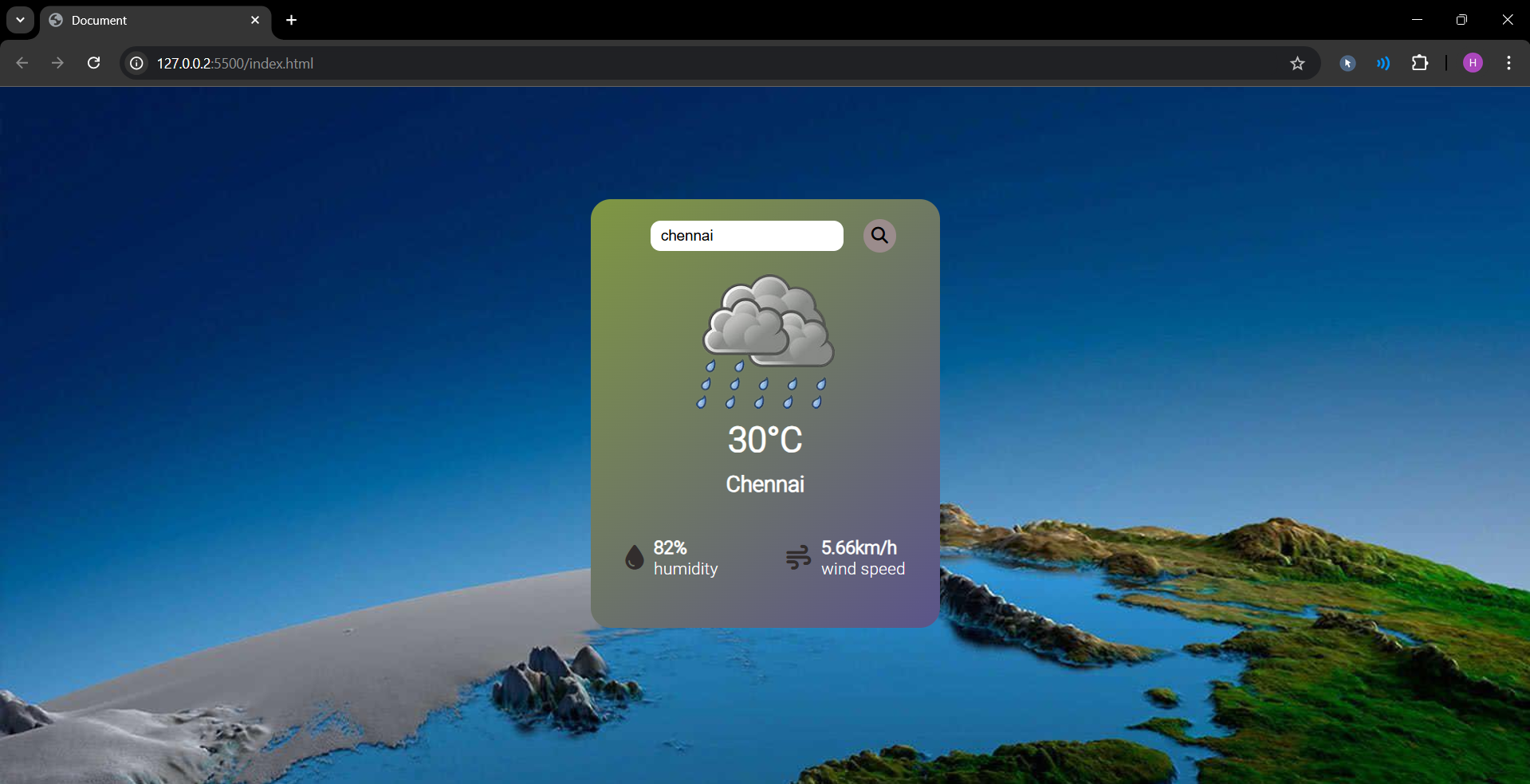 Weather Application Design 2