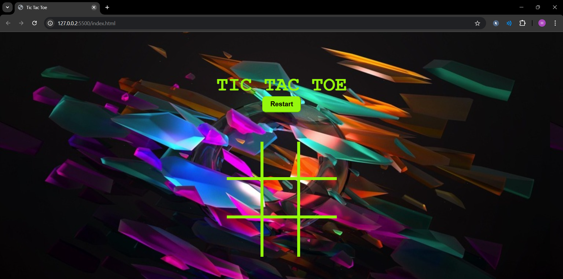 Tic-Tac-Toe Web Application Design 1